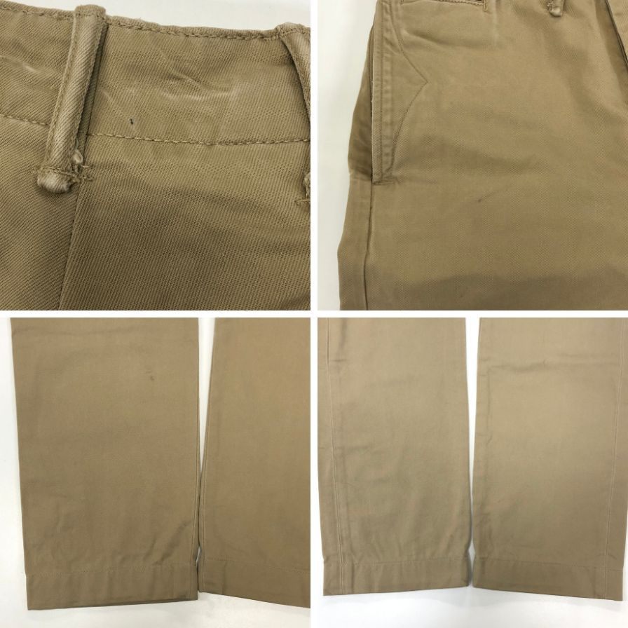 ダブルアールエル オフィサーズ パンツ トラウザー メンズ ベージュ サイズW28L30 RRL RALPH LAUREN 【AFB20】