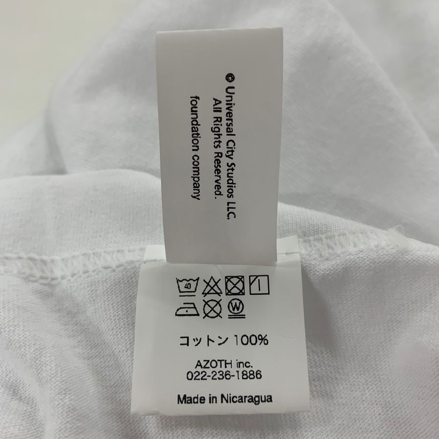 新品同様◆ウェーバー リアリティバイツ Tシャツ シーン2 DOVER Street MARKET GINZA限定生産 ホワイト メンズ サイズL WEBER REALITY BITES 【AFB8】