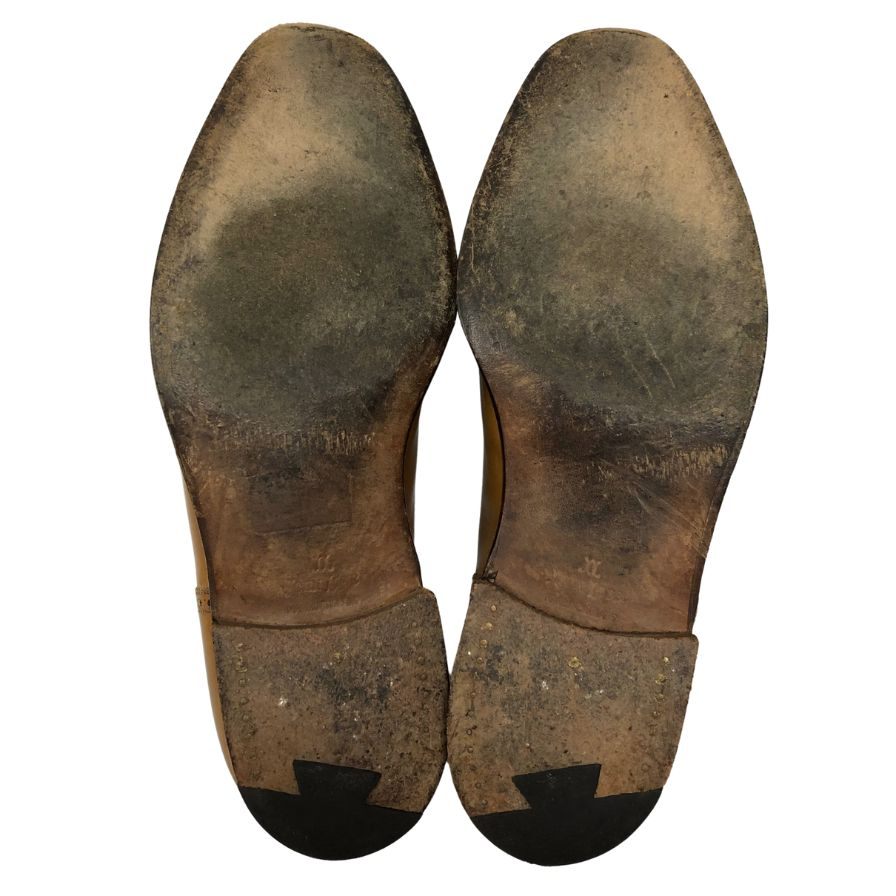 ジョンロブ レザーシューズ ストレートチップ アデレード カーフ ライトブラウン メンズ サイズUK8E JOHN LOBB ADELAIDE ビジネスシューズ 約26.5cm【LA】【中古】
