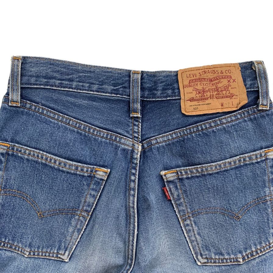 リーバイス デニム 501 90年代 ボタン裏311 ユーロヴィンテージ インディゴ メンズ サイズW27 L30 LEVI’S 【AFB4】