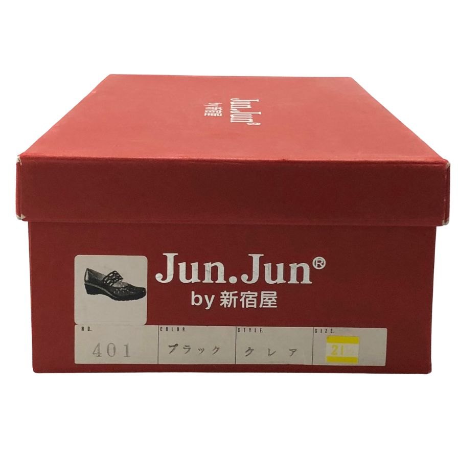 ジュンジュンバイ新宿屋 レザーパンプス レザー 401 ブラック サイズ21.5cm レディース Jun.Jun by shinjukuya 約21.5cm【7-11】