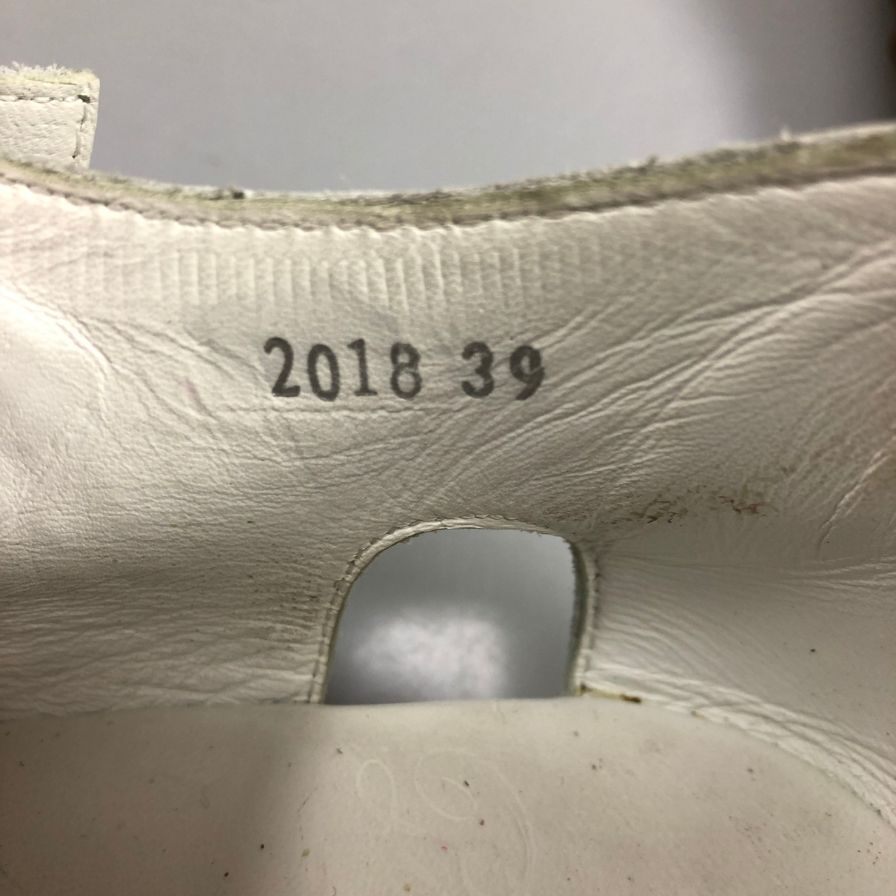 パラブーツ パシフィック スポーツ グルカサンダル ホワイト レザー サイズ39 Paraboot PACIFIC SPORT 約24.0cm【AFC32】