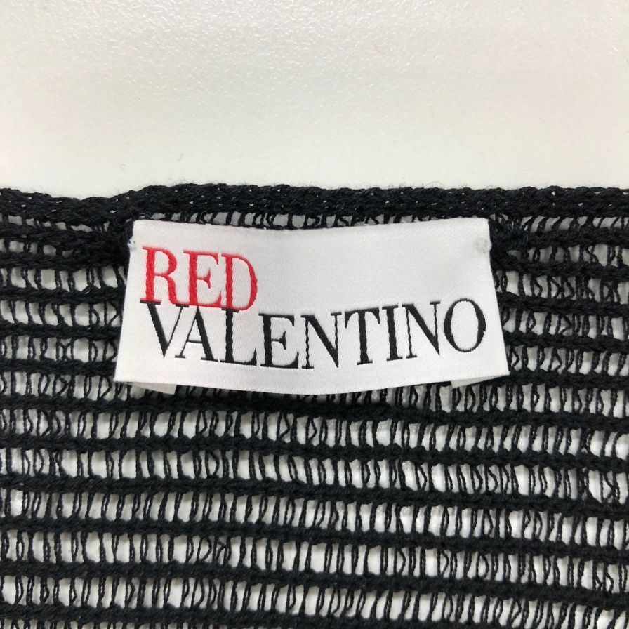 美品◆レッドヴァレンティノ ロングワンピース ニット レディース サイズ S ブラック RED VALENTINO 【AFB20】