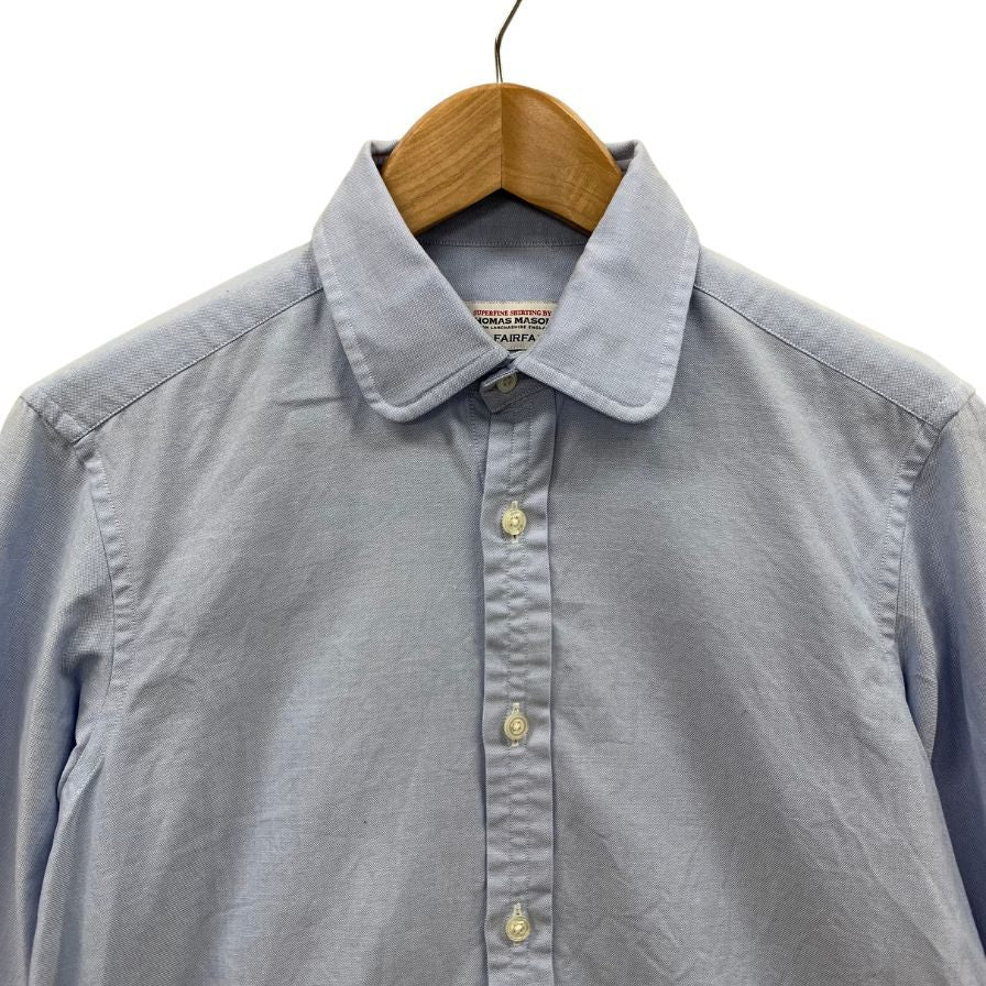 極美品◆トーマスメイソン ワイシャツ メンズ サイズ 15 1/2 ブルー系 THOMAS MASON 【AFB38】