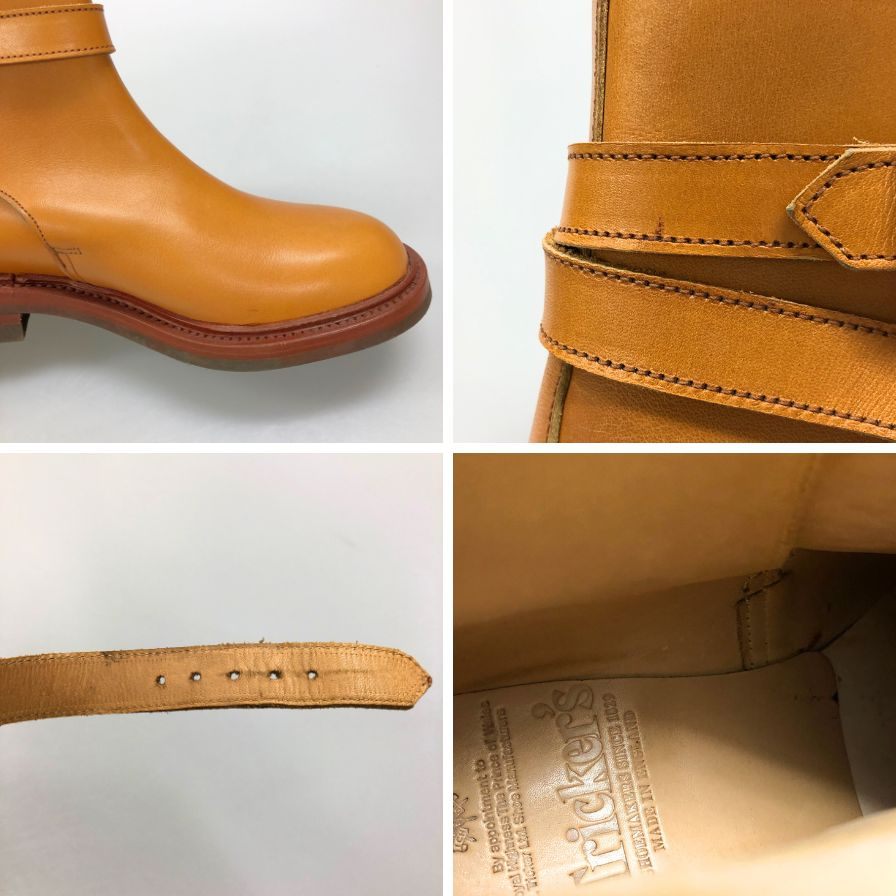 トリッカーズ ジョッパーブーツ ベルト メンズ ブラウン サイズUK5.5 Trickers ブーツ 約24.0cm【LA】【中古】