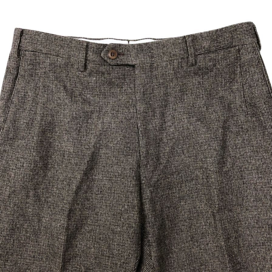 ブリオーニ スラックス チェック メンズ ウール ポリウレタン サイズ48 ブラウン系 Brioni【】