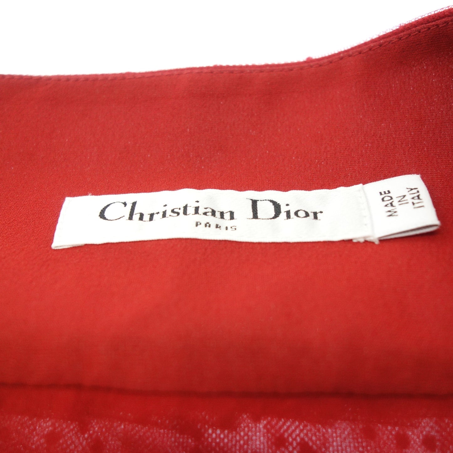 美品◆ディオール スカート プリーツ レディース レッド系 サイズ38 8C21345A1810 DIOR【AFB17】
