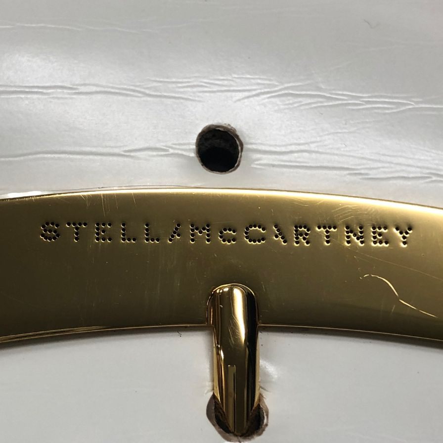ステラマッカートニー ショルダーバッグ レザー ゴールド金具 ホワイト レディース STELLA McCARTNEY【AFE1】