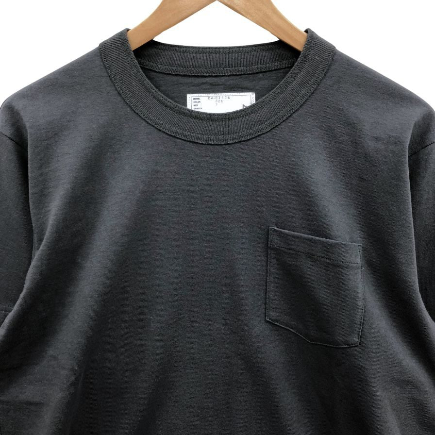 新品同様◆サカイ 24SS 長袖Tシャツ Print L/S T-shirt グレー メンズ サイズ1 Sacai 【AFB22】
