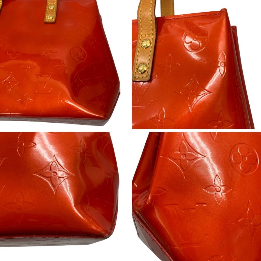 ルイヴィトン ハンドバッグ リードPM モノグラムヴェルニ レッド ポムダムール M91990 レッド LOUIS VUITTON【AFE11】