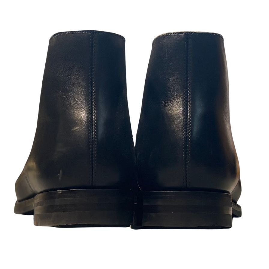 クロケット&ジョーンズ レザーブーツ チャッカ テットベリー ブラック サイズUK9E CROCKETT&JONES ブーツ 約27.5cm【LA】【中古】