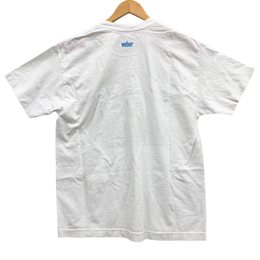 新品同様◆ウェーバー リアリティバイツ Tシャツ シーン2 DOVER Street MARKET GINZA限定生産 ホワイト メンズ サイズL WEBER REALITY BITES 【AFB8】