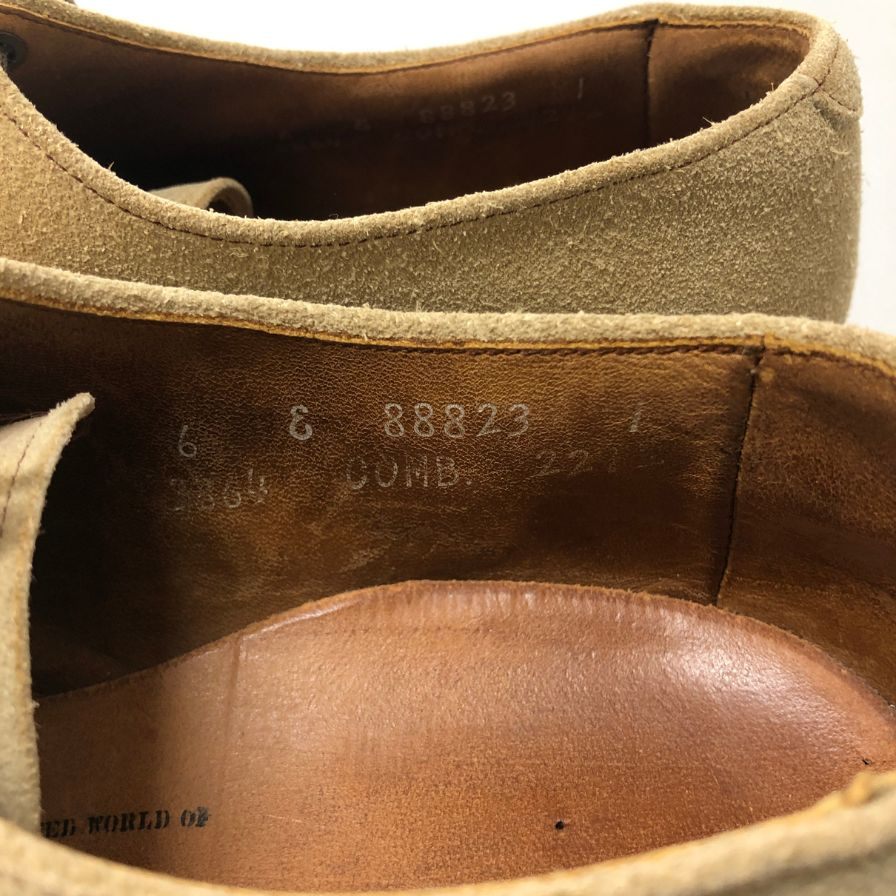 アレンエドモンズ オーリンズ スウェード メンズ ホワイト系 サイズ 6 Allen Edmonds 約24.0cm【AFC34】
