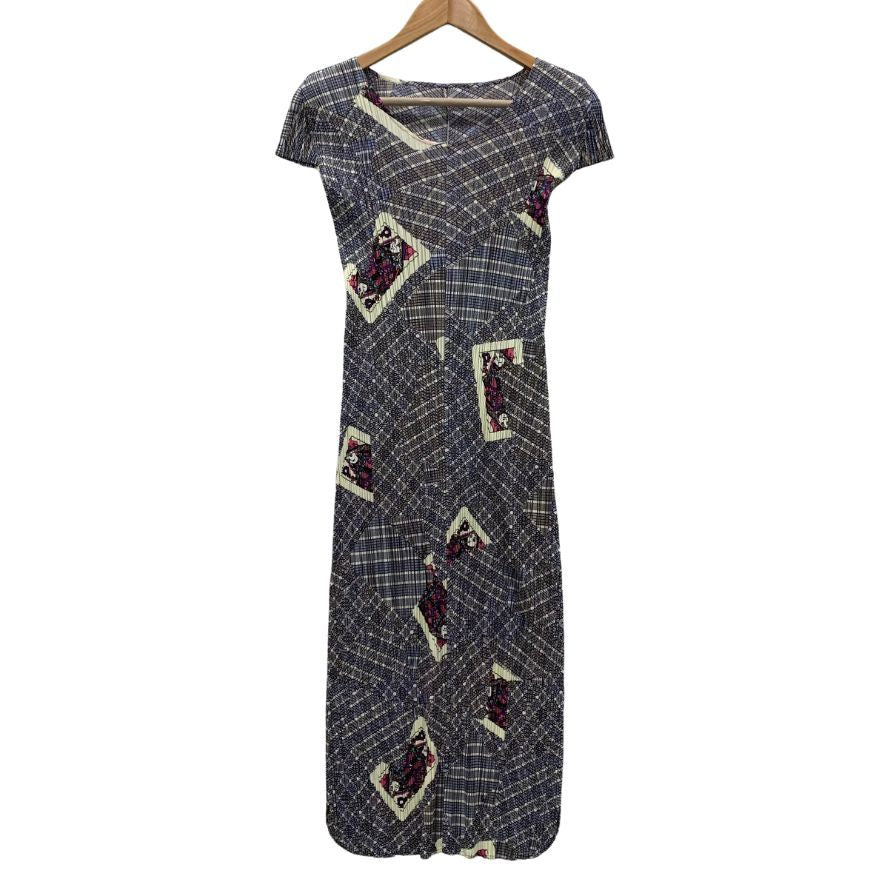 プリーツプリーズ イッセイミヤケ セットアップ トランプ柄 レディース サイズ3 PP73-JH796 PP73-JJ793 PLEATS PLEASE ISSEY MIYAKE【AFB7】