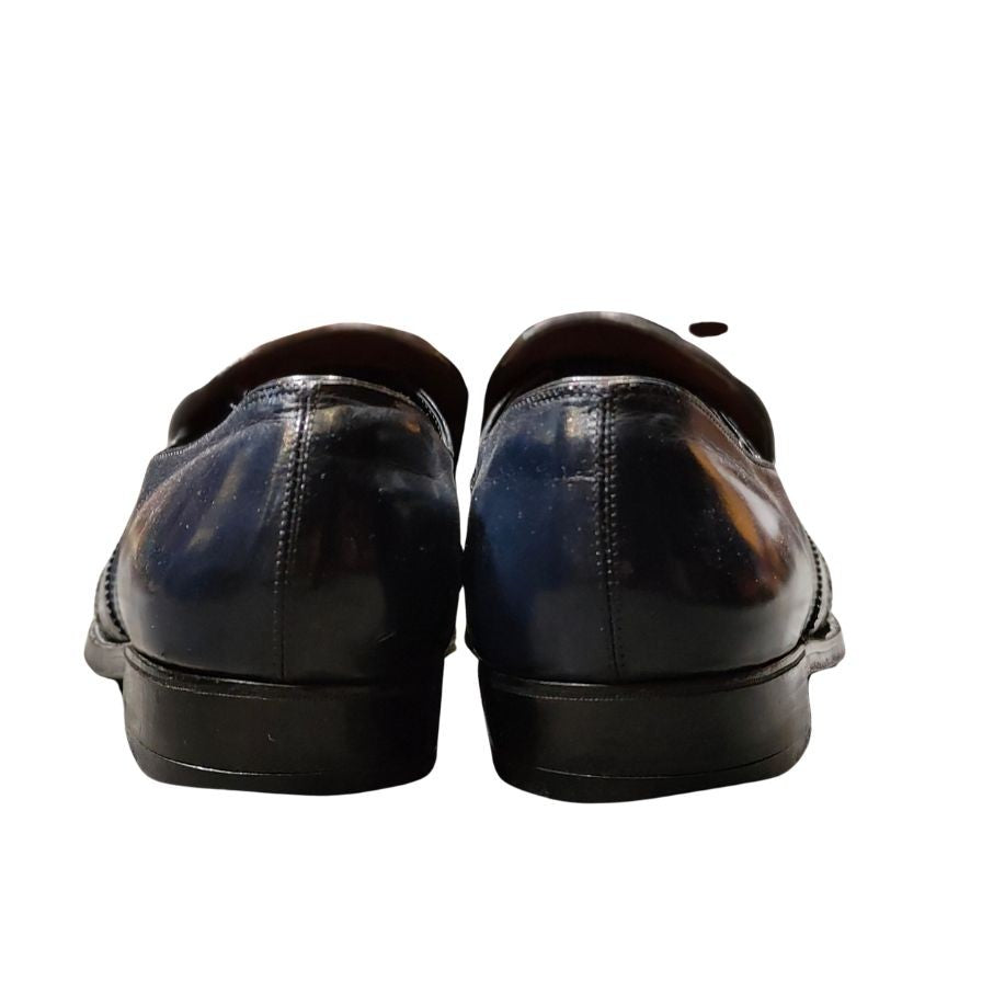 フォスター&サン レザーシューズ ローファー ネイビー メンズ サイズUK7.5相当 Foster&Son ローファー 約26.0cm【LA】【中古】
