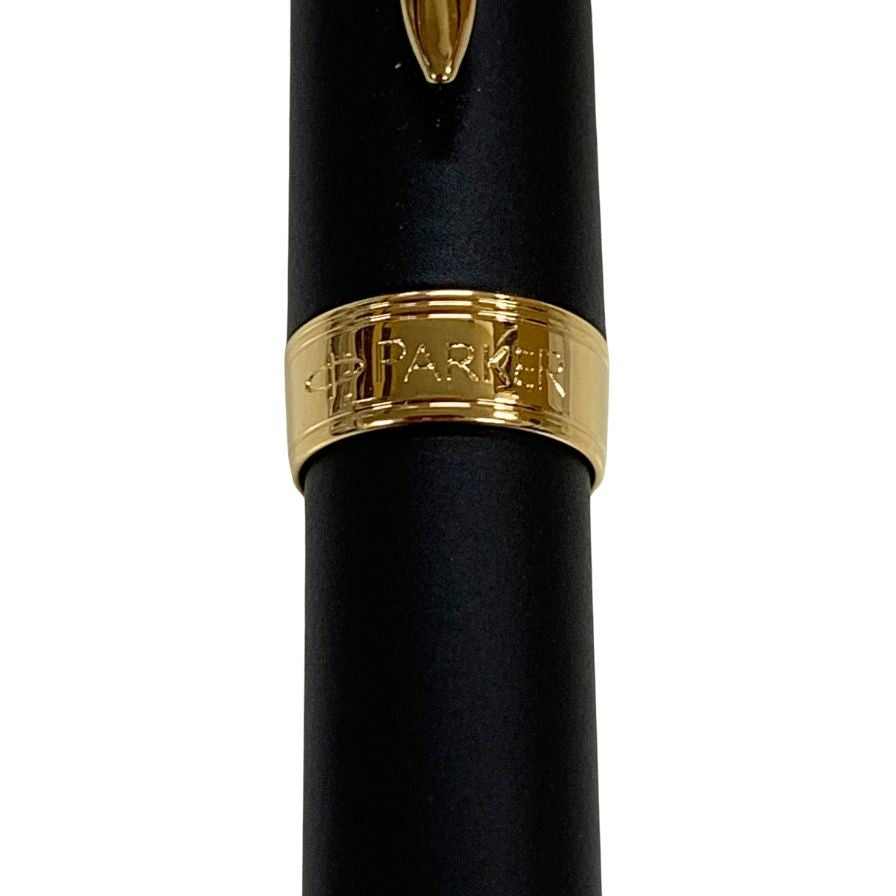 パーカー 万年筆 ソネット 細字 ペン先 18K 750 オリジナル M ブラック ゴールド GT PARKER SONNET【AFI18】