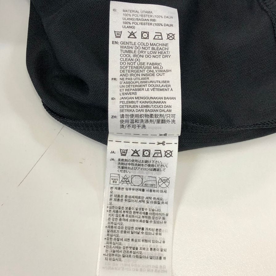 極美品◆アディダス アディカラー 半袖Tシャツ ジャカード ジャージー ブラック メンズ サイズ3XL ADIDAS 【AFB3】