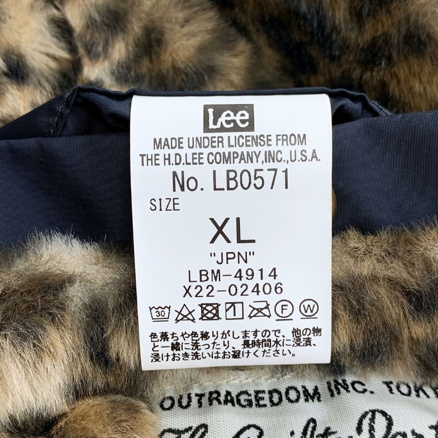 極美品◆ワコマリア×リー 24AW 91-Bジャケット ナイロン ネイビー メンズ サイズXL 24FW-WMO-LE01 WACKO MARIA×LEE 【AFA8】