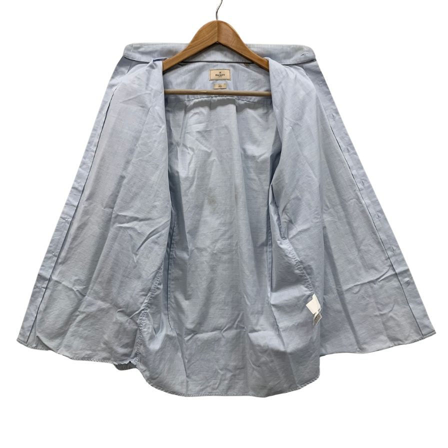 美品◆ハケット メイフェア シャツ J-FIT コットン サイズL メンズ ブルー HACKETT MAYFAIR 【AFB39】