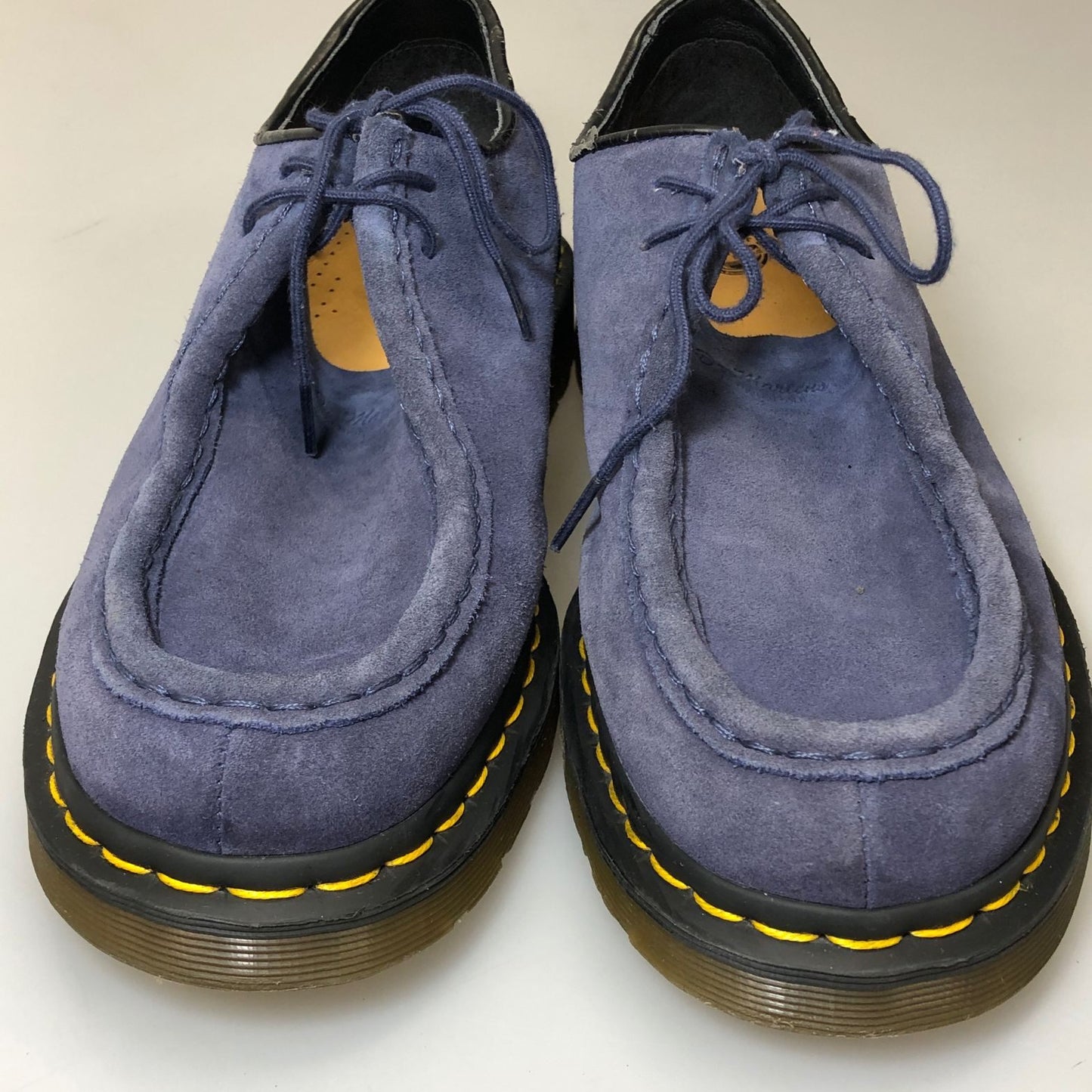 ドクターマーチン レザーシューズ モカシン スエード ネイビー系 メンズ サイズUK10 Dr.Martens 約28.5cm【AFC47】