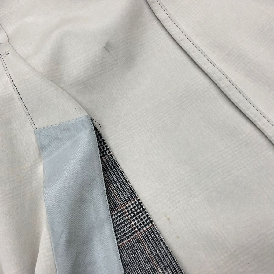 中古◆トゥモローランド ロロピアーナ ステンカラーコート 千鳥格子 ウール グレー メンズ サイズ42 TOMORROWLAND STORM SYSTEM 【AFB28】