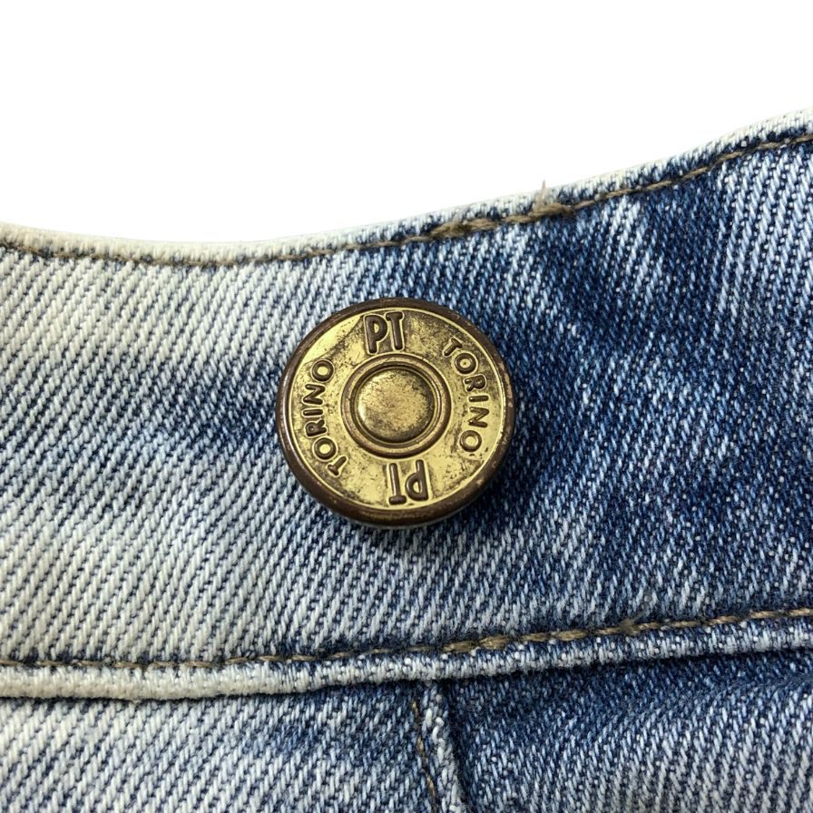 ピーティートリノ デニムパンツ ウォッシュ加工 コットン ポリウレタン メンズ サイズ33 ブルー PT TORINO 【AFB38】