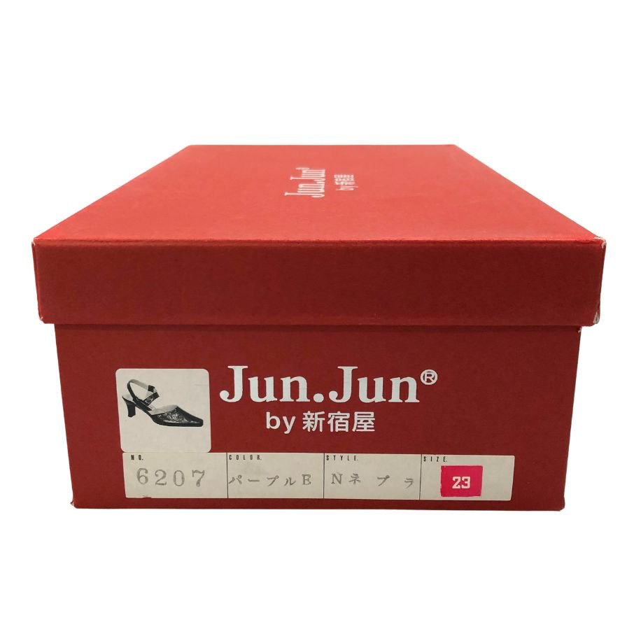 ジュンジュンバイ新宿屋 ハイヒール レザー 6207 パープル サイズ23cm レディース Jun.Jun by shinjukuya 約23.0cm【7-15】