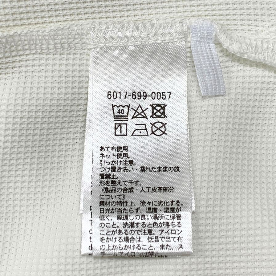 極美品◆ユナイテッドアローズ ゴルフ シャツ ホワイト モックネック メンズ サイズL UNITED ARROWS GOLF 【AFB45】