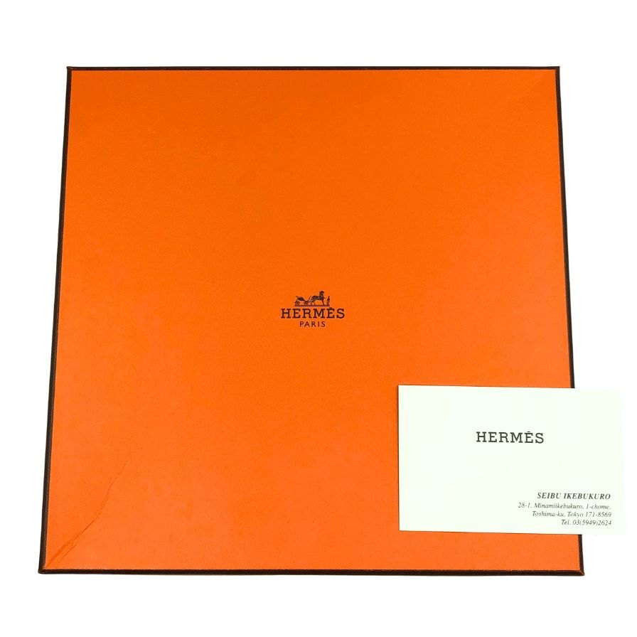 エルメス カレ90 スカーフ tapis de selle タピドゥセル シルク オレンジ レディース HERMES【AFI20】