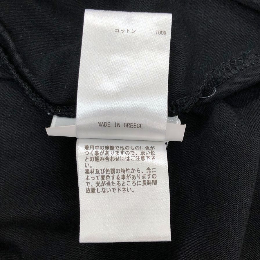 美品◆ジルサンダー 半袖Tシャツ モックネック オーバーサイズ ブラック メンズ サイズL JIL SANDER 【AFB4】