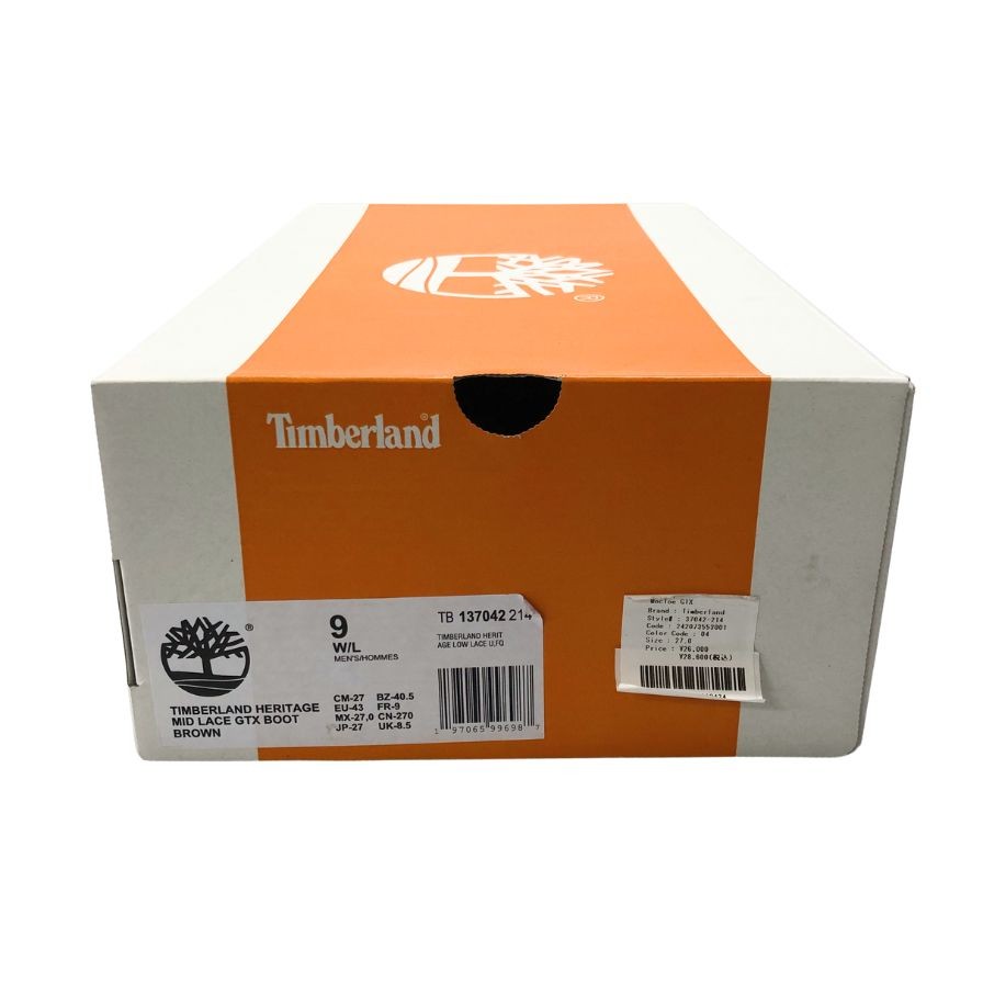 ティンバーランド スニーカー TB37042-214 モックトゥ ゴアテックス ブラウン サイズ27 メンズ Timberland 約27.0cm【AFD13】