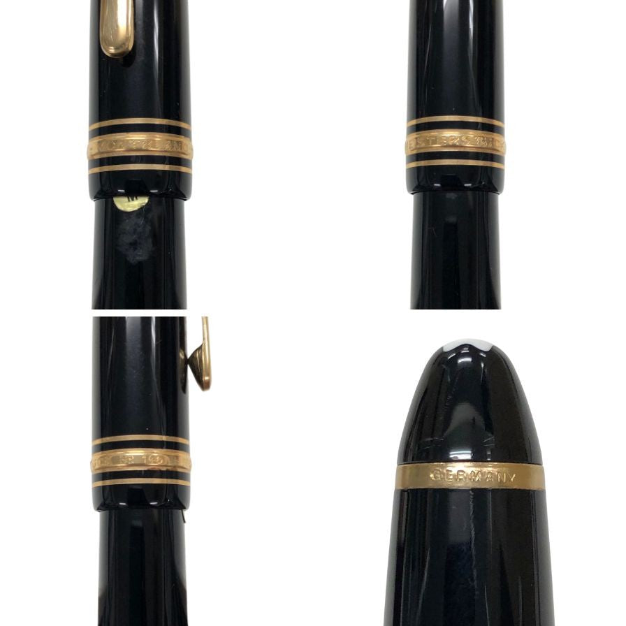 モンブラン 万年筆 マイスターシュテュック No.146 ペン先14K-585 4810 ブラック×ゴールド MONTBLANC【AFI6】