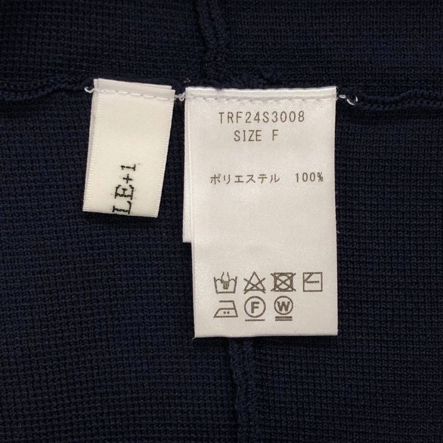 美品◆トレフルプラスワン ニットワンピース ネイビー レディース サイズF TREFLE+1 【AFB44】