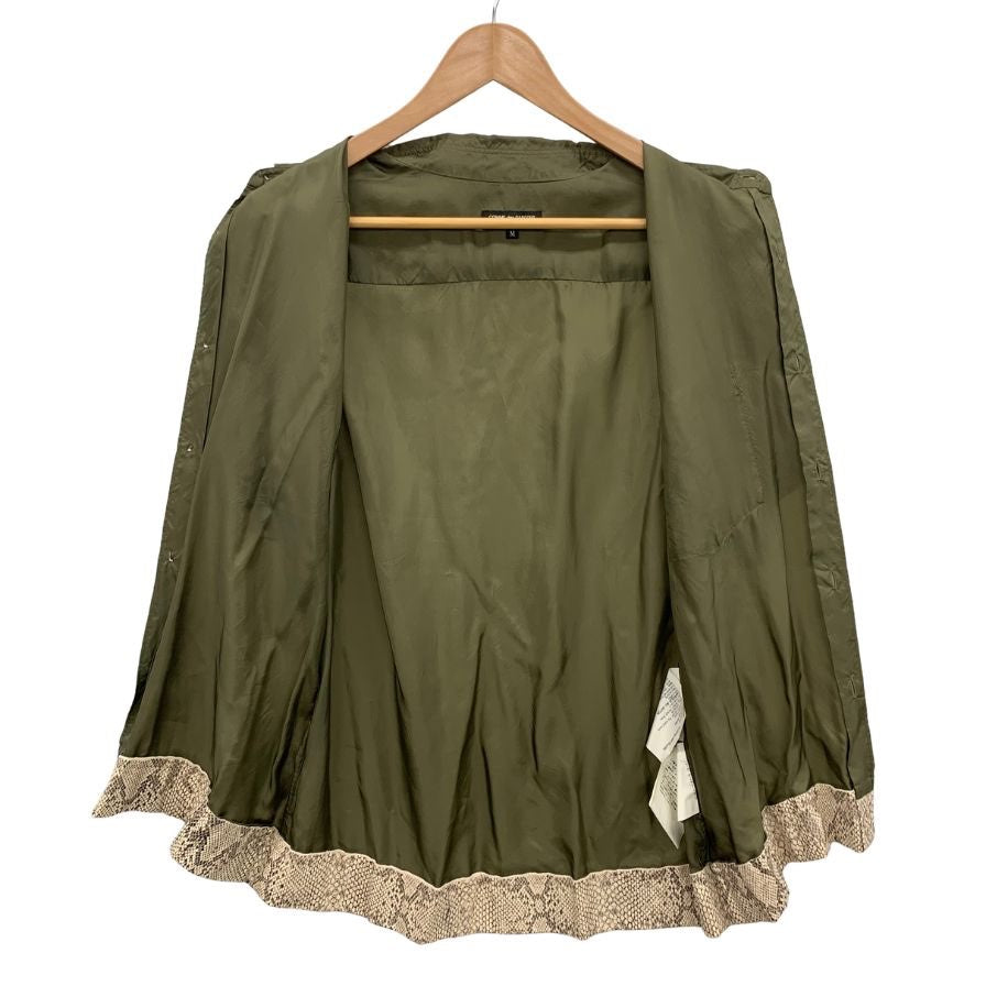 美品◆コムデギャルソン オム プリュス 半袖シャツ カーキ メンズ サイズM AD2001 COMME des GARCONS HOMME PLUS 【AFB44】