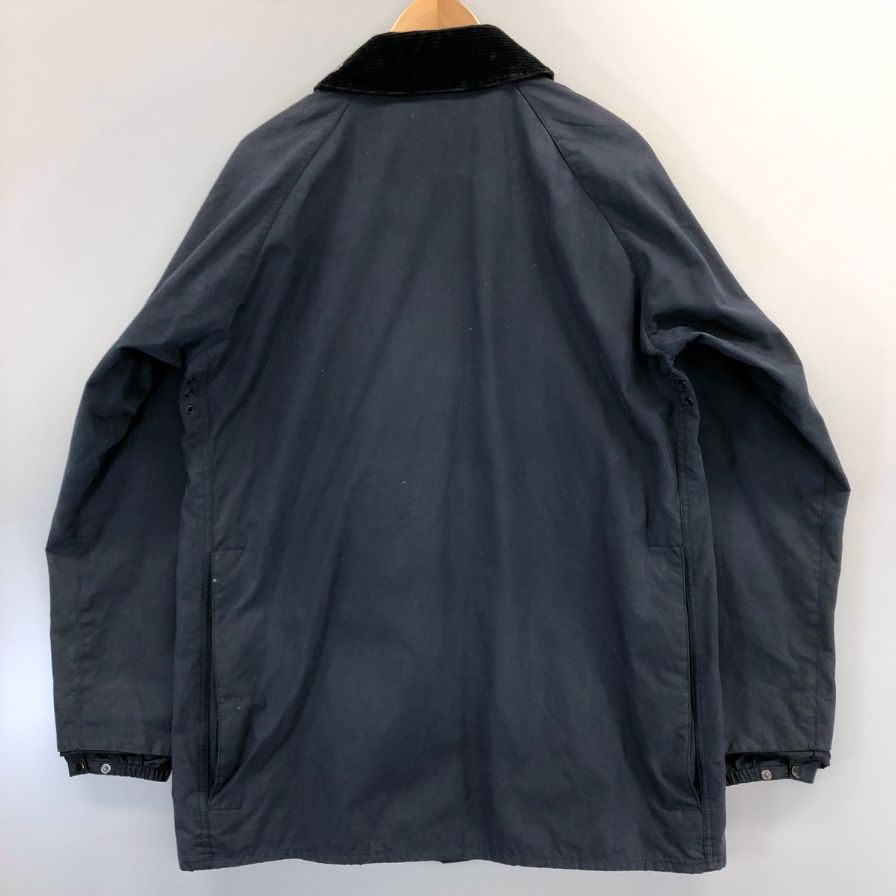 美品◆バブアー ジャケット ビューフォート SL ワックス コットン 3ワラント ネイビー メンズ サイズ42 Barbour 【AFA13】