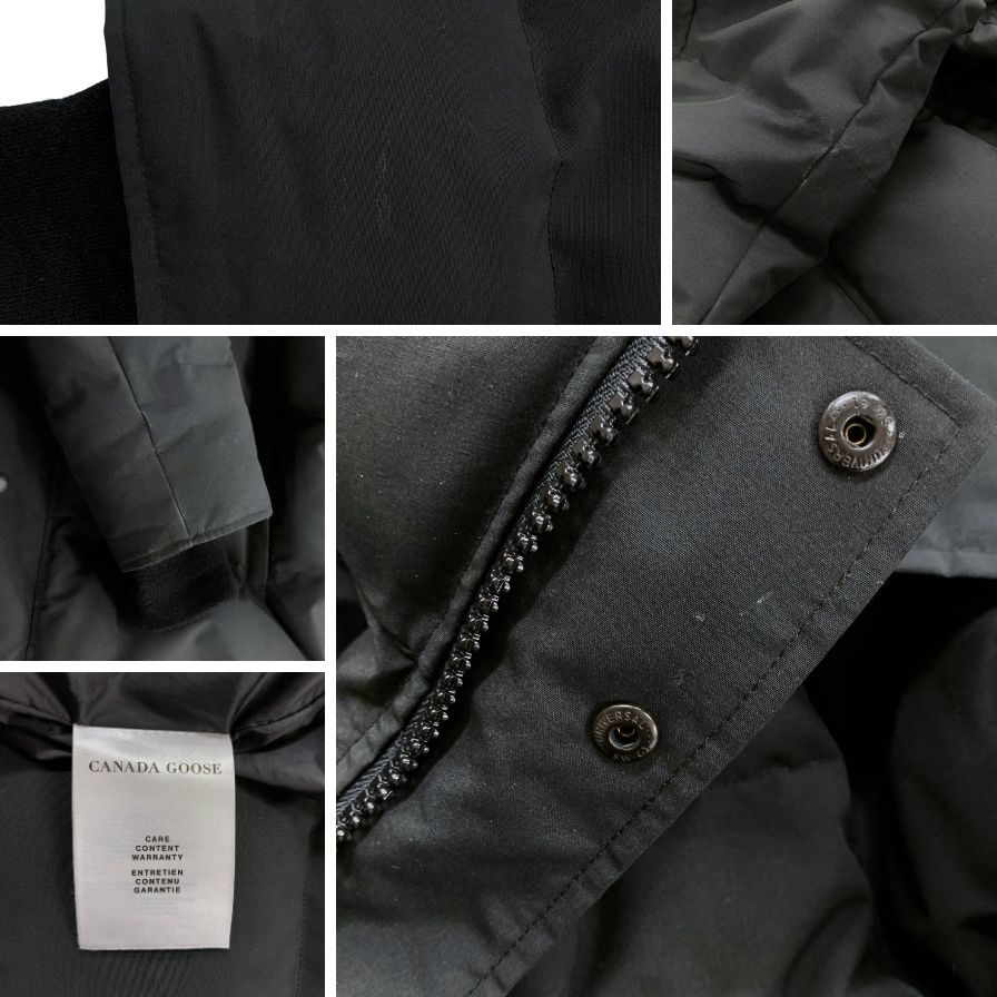美品◆カナダグース ダウンジャケット ウィンダムパーカー 3808MB サイズL ブラック メンズ CANADA GOOSE 【AFA7】