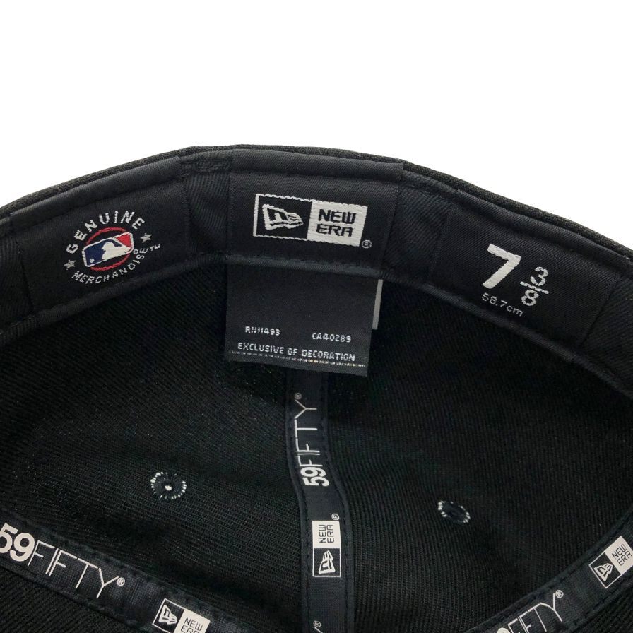 ニューエラ ベースボールキャップ ニューヨークヤンキース 59FIFTY ブラック 58.7cm ユニセックス NEW ERA【AFI1】