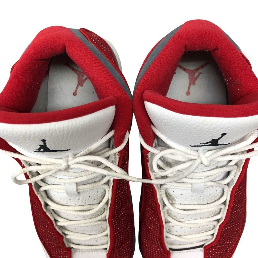 ナイキ スニーカー エアジョーダン 13 レトロ ジムレッド/フリント グレー ホワイト ブラック DJ5982-600 27.5cm NIKE AIR JORDAN 13 RETRO GYM RED/FLINT GREY-WHITE-BLACK 約27.5cm【AFD15】