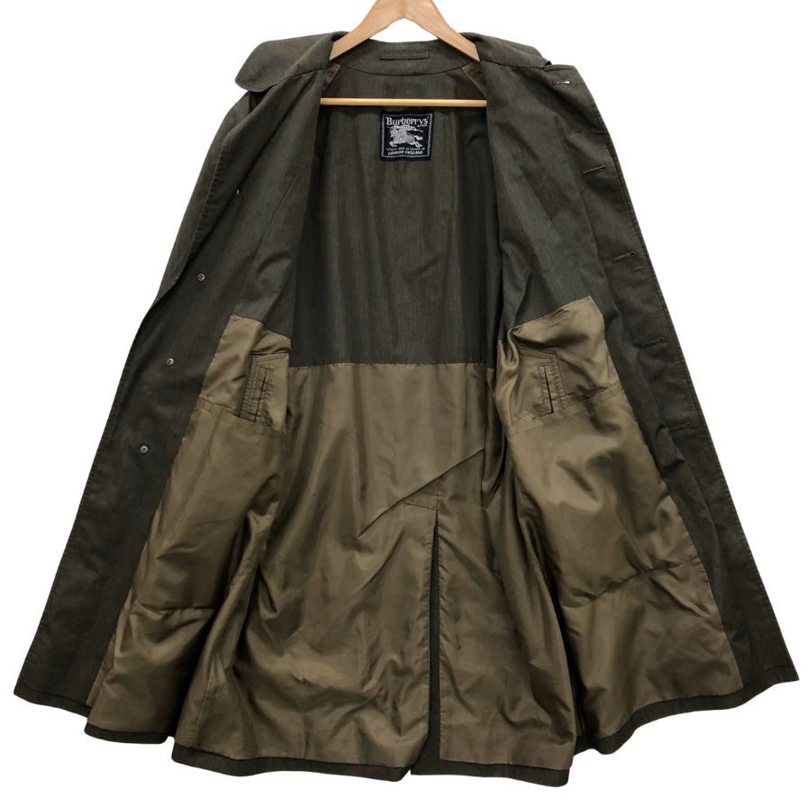 美品◆バーバリー バルカラーコート 旧タグ ブラウン メンズ サイズ M Burberry 【AFA15】