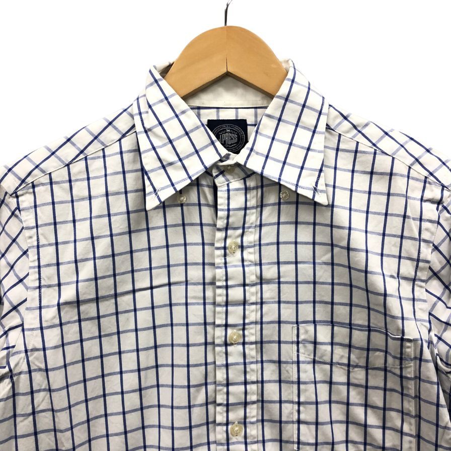 美品◆ジェイプレス シャツ チェック ブルー ホワイト メンズ サイズM J.PRESS 【AFB25】