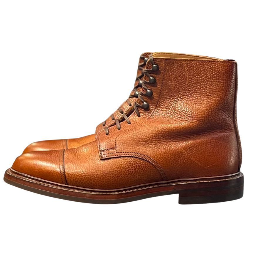 クロケット&ジョーンズ カントリーブーツ コニストン2 グレインレザー ブラウン メンズ サイズUK6E CROCKETT&JONES CONISTON2 ビジネスシューズ 約25.0cm【LA】【中古】