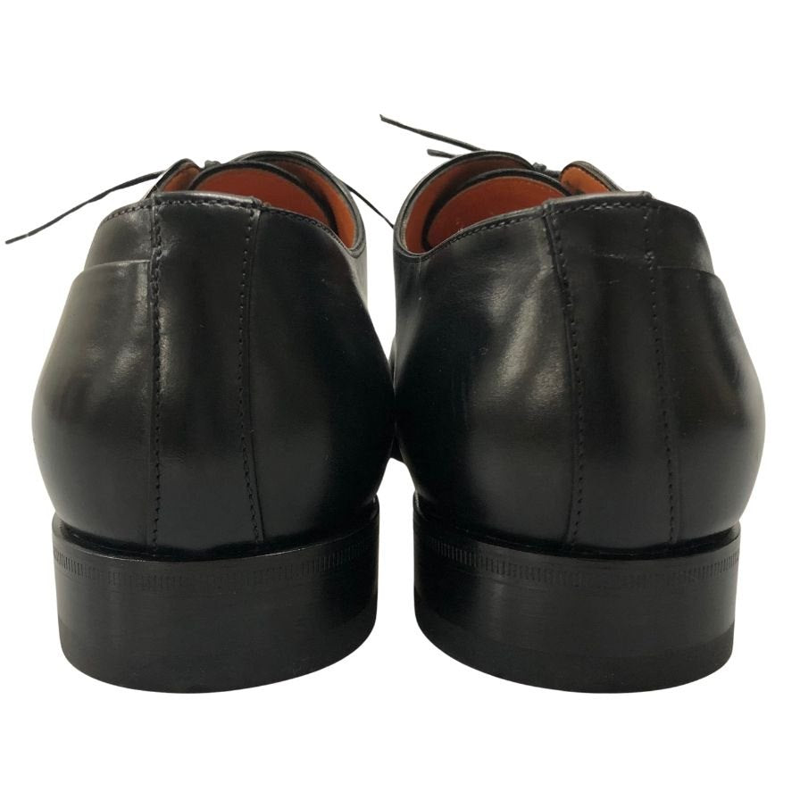 サントーニ レザーシューズ 16407 サイドレース レザー サイズ6.5 ブラック メンズ Santoni 約25.5cm【AFD15】