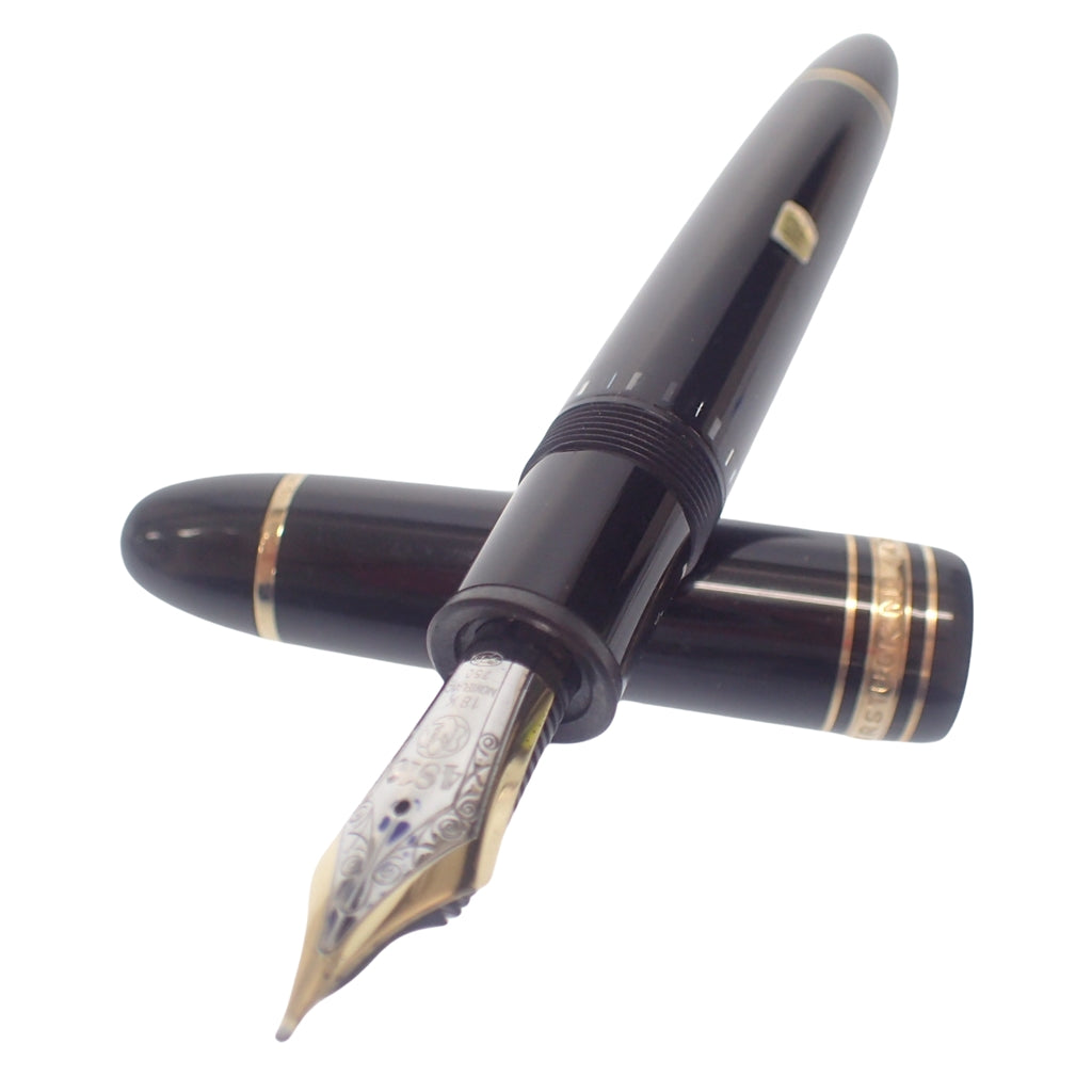 美品◆モンブラン マイスターシュテュック 万年筆 4810 ペン先18K 750 黒×ゴールド MONTBLANC【AFI5】