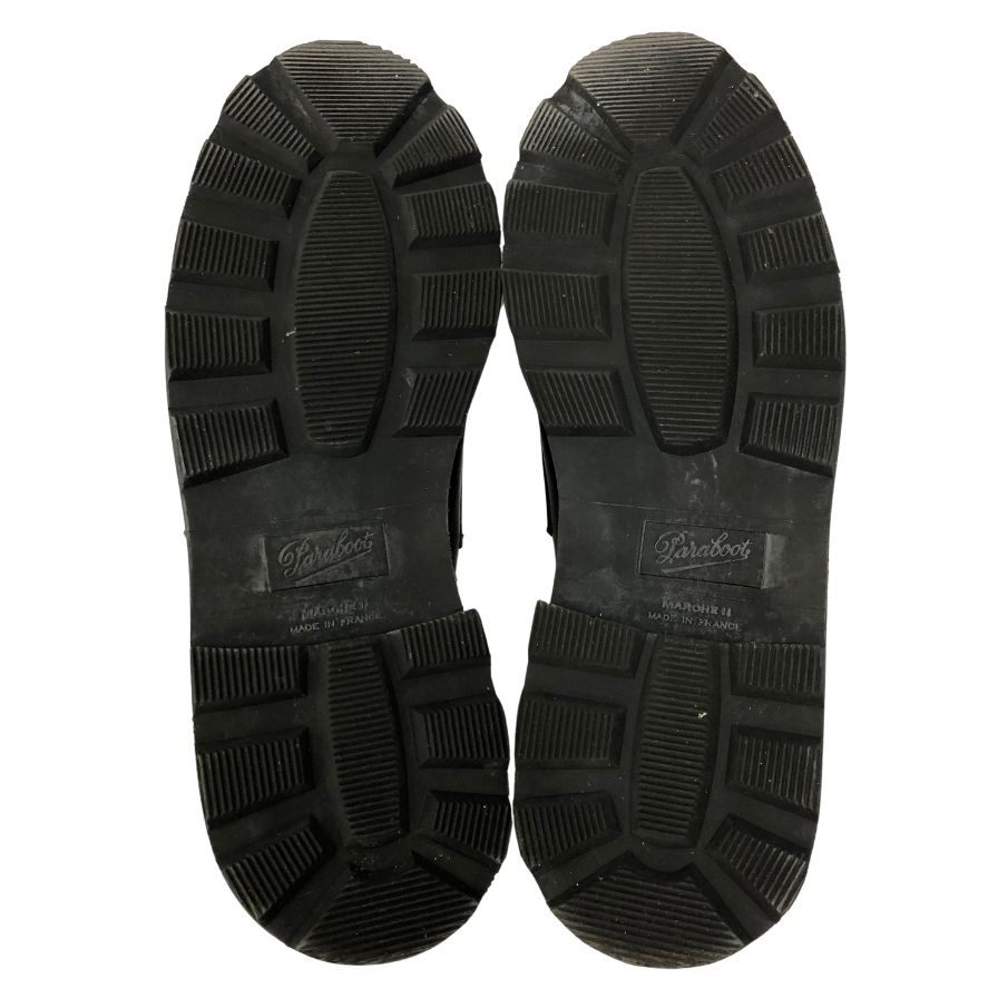 パラブーツ ローファー ランス レザー ブラック サイズ8 メンズ PARABOOT REIMS ローファー 約26.5cm【LA】【中古】