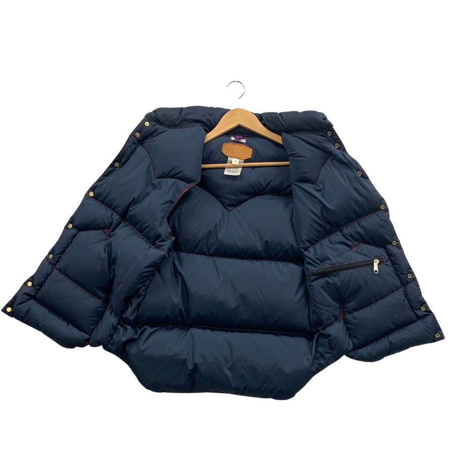 極美品◆ロッキーマウンテン × ウェアハウス ダウンベスト 290-192-03 メンズ サイズ42 レッド ROCKY MOUNTAIN WAREHOUSE 【AFB43】