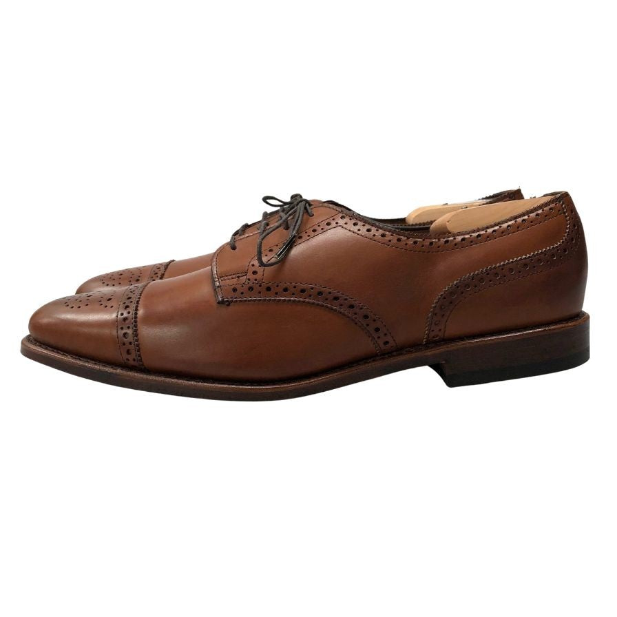 アレンエドモンズ レザーシューズ Sanford パンチドキャップ ブラウン メンズ サイズ11 Allen Edmonds 約29.0cm【AFD2】