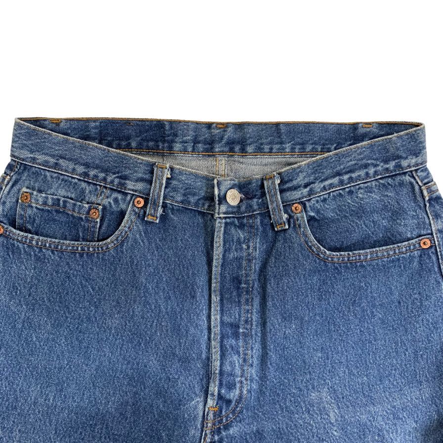 リーバイス デニム 501 90年代 USA製 ボタン裏520 インディゴ メンズ サイズ W34 L32 LEVI’S 【AFB48】