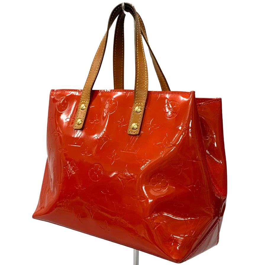 ルイヴィトン ハンドバッグ リードPM モノグラムヴェルニ レッド ポムダムール M91990 レッド LOUIS VUITTON【AFE11】