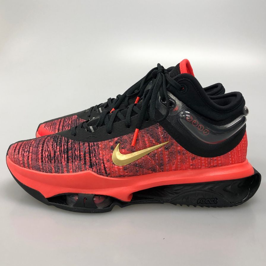 ナイキ スニーカー GT ジャンプ 2 バスケ バッシュ HJ6626-900 ブラック レッド メンズ サイズ28cm NIKE AIR ZOOM G.T. JUMP 約28.0cm【AFD9-2】