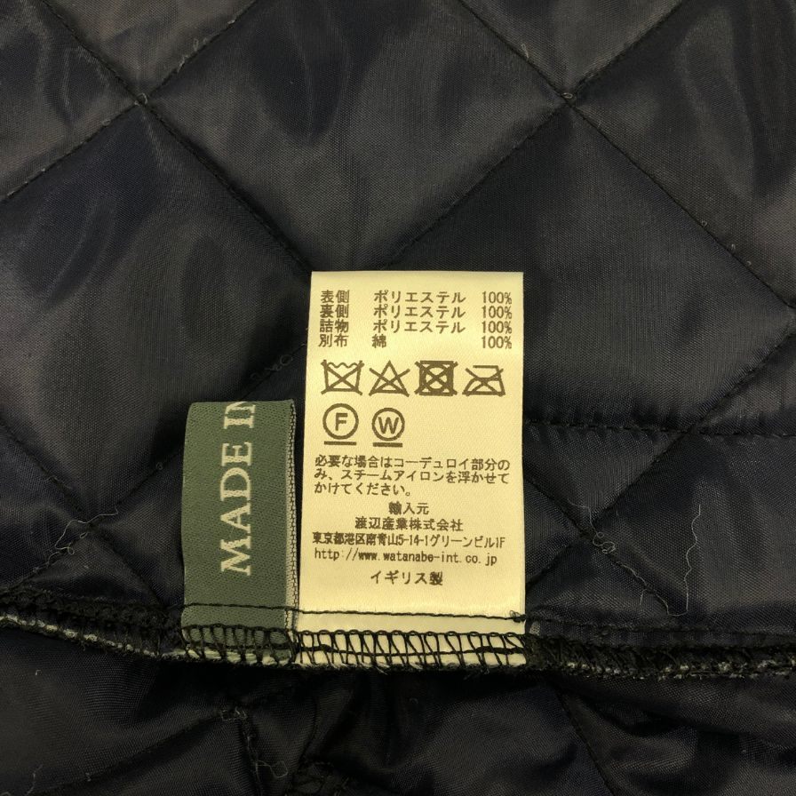 極美品◆オーケン コール キルティングジャケット ネイビー メンズ サイズ36 Auchincoal 【AFA13】